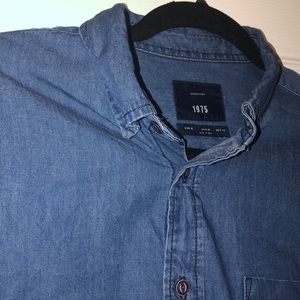 Denim button down shirt